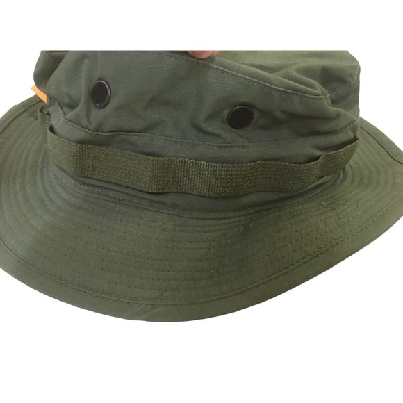 MASH commemorative Jungle Hat - Army Green with Adjustable Strap - XLarge 7 3/4 - Picture 3 of 6